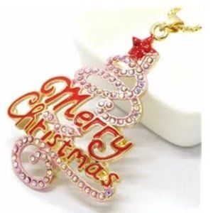 Betsey Johnson Merry Christmas Necklace Offers Welcome!